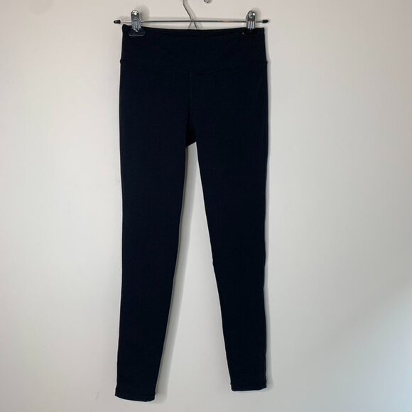Aritzia TNA Atmosphere 7/8 Leggings Spandex mid rise Skinny leg ankle Black XS - Picture 2 of 16